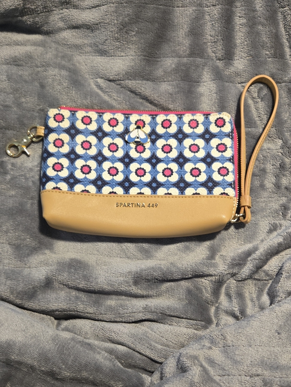 Spartina 449 Maritime Yacht Club 449 Wallet Pink Navy Cream